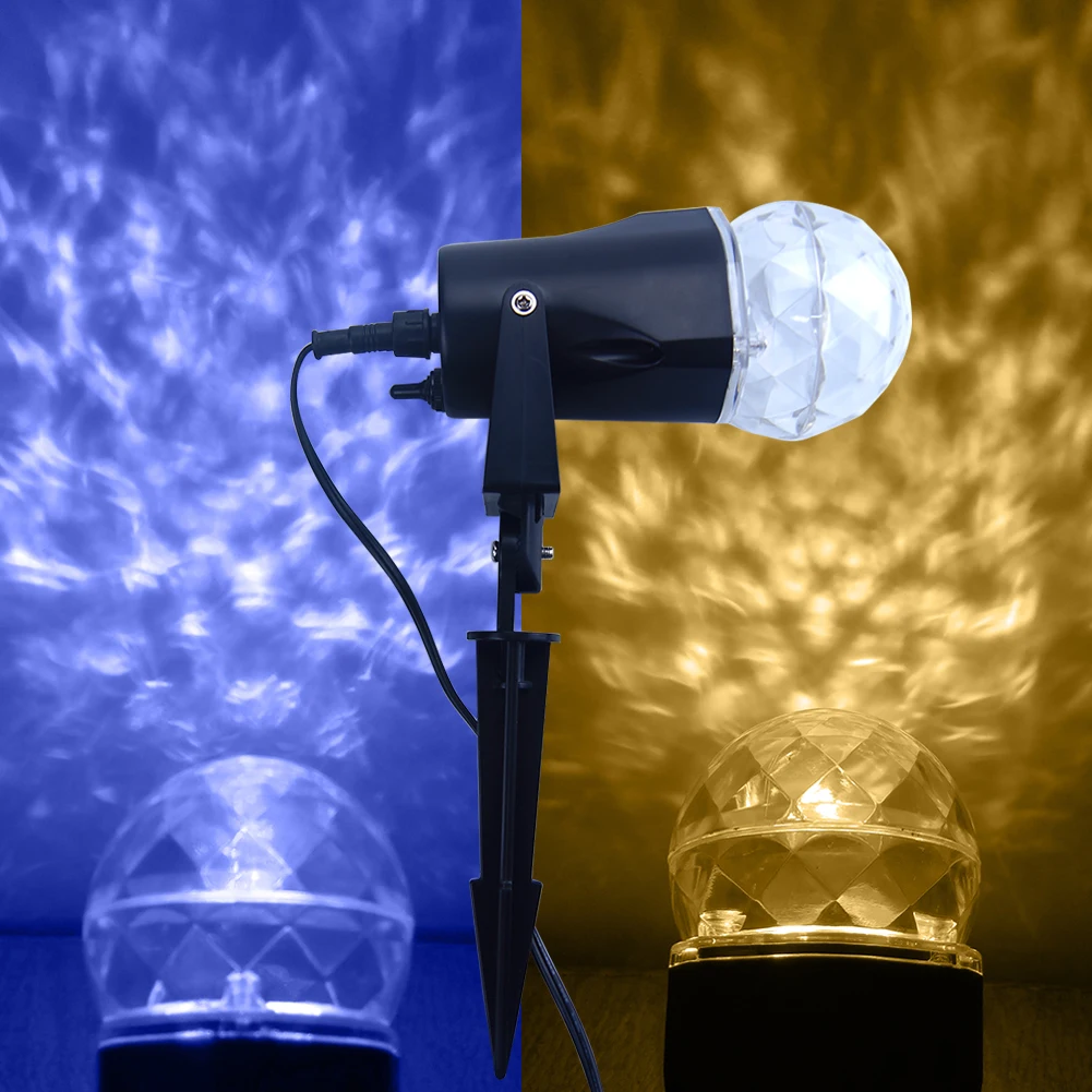 Калейдоскоп проектор Поворот светодиодный свет RGB переключаемый двор открытый