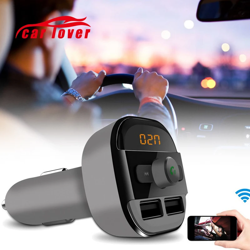 Автомобильный беспроводной fm передатчик Bluetooth MP3 плеер поддержка USB sd карта для