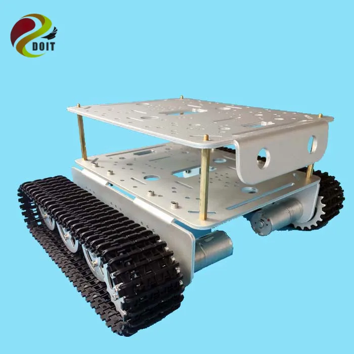 TD200 двойная гусеница тяжелый металлический танк шасси модель робота