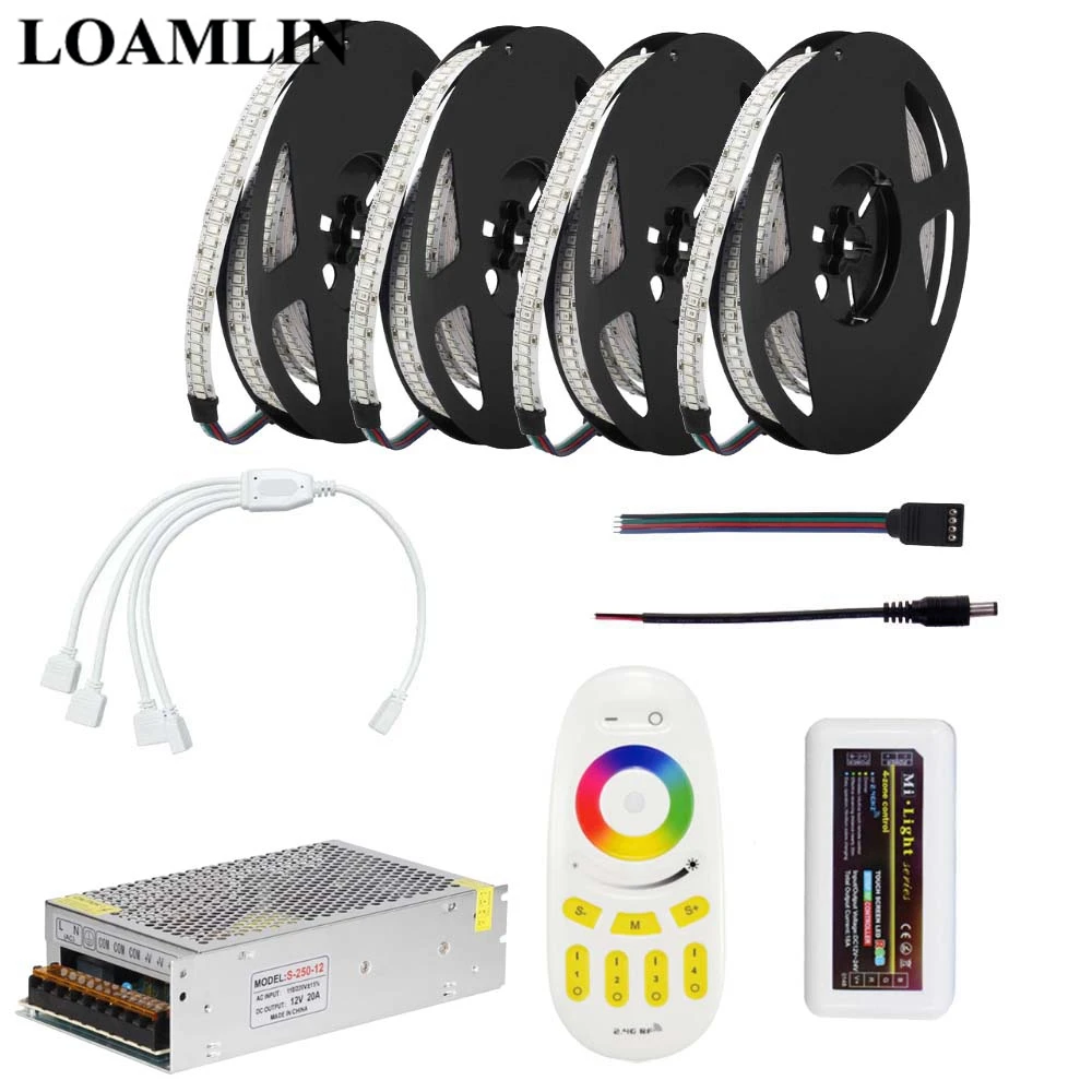 5 м 10 15 20 2835SMD 234 светодиодов/м RGB светодиодные полосы света с Milight 2 4G RGBW Пульт