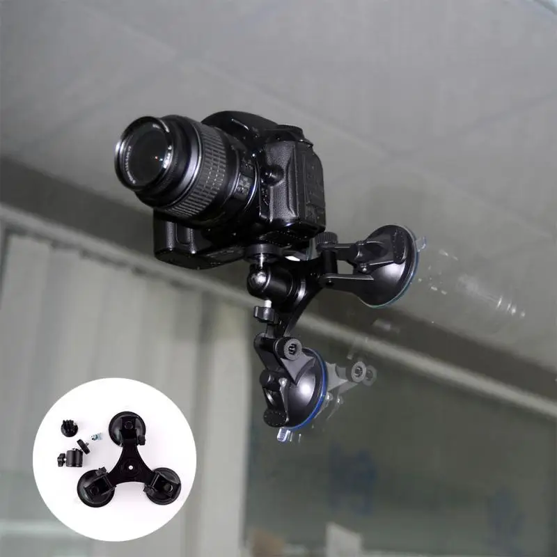 2018 Новый тройной присоске Сильный всасывания держатель для GroPro Hero 5/4/3 Xiaomi