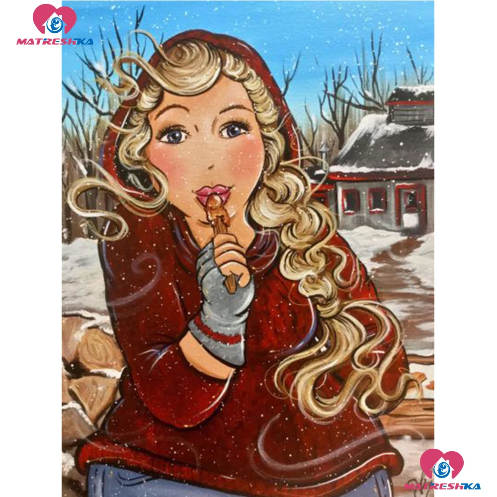 Fat Lady 5D DIY алмазная живопись аксессуары вышивка крестом полностью квадратная