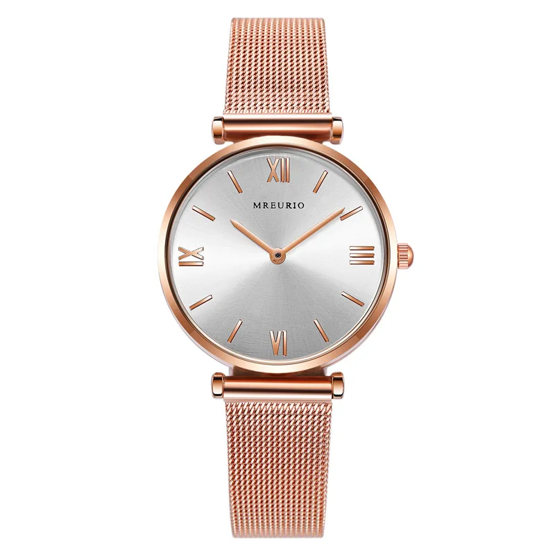 Новые модные трендовые женские и мужские часы Milan Mesh Belt парные для влюбленных