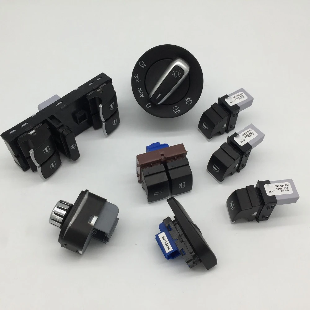 8 шт. Хромированная фара боковое зеркало мастер переключатель окна топливный бак