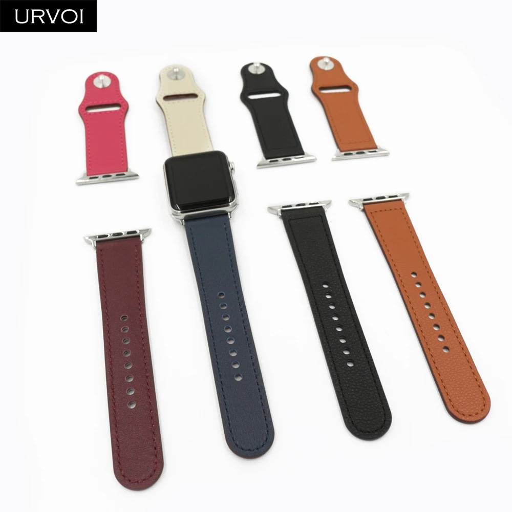 Ремешок URVOI для apple watch series 54 3 2 1 из натуральной кожи Swift iWatch с застежкой на запястье