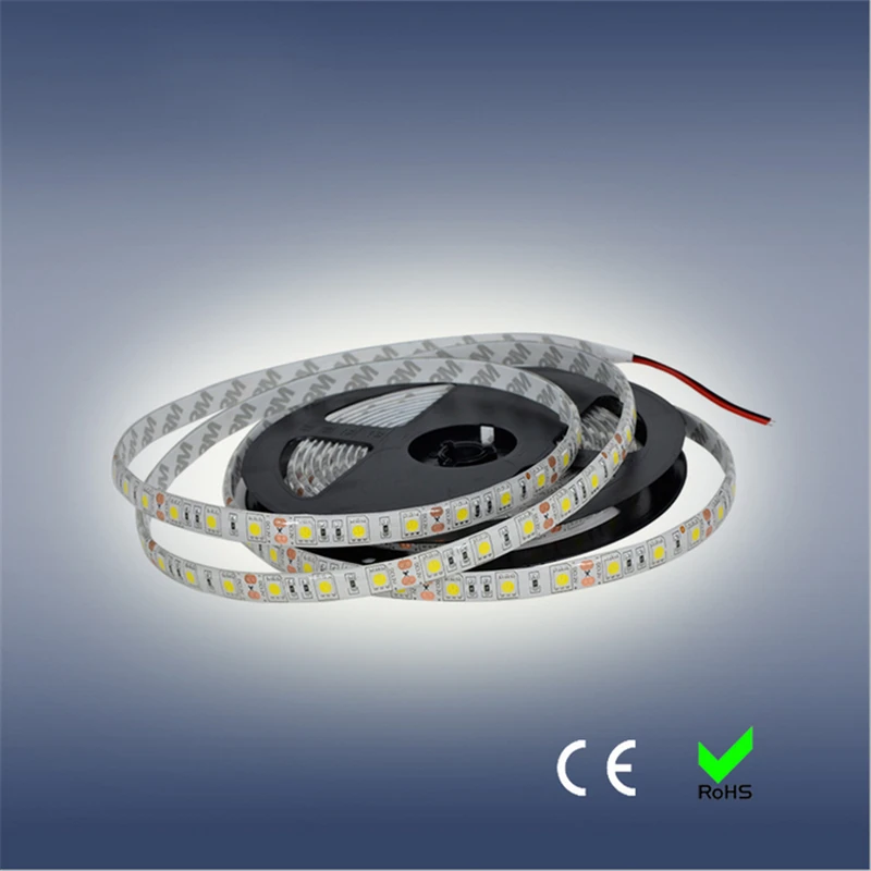 5 м/рулон бесплатная доставка SMD 5050 Светодиодная мягкая лента 24 В постоянного тока
