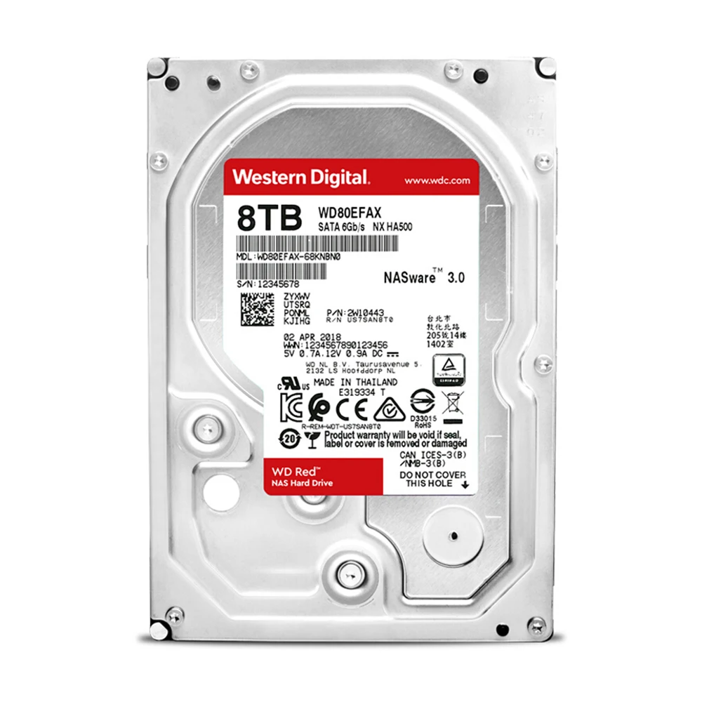 Диск WD RED Pro на 8 ТБ сетевое хранилище для жестких дисков 3 5 дюйма NAS красный 7200