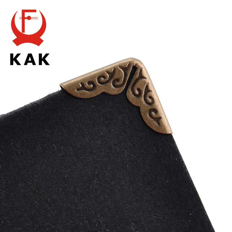 KAK 100 шт. 15x15x3 мм античная латунь металл Книга Скрапбукинг тетрадь Альбомы меню