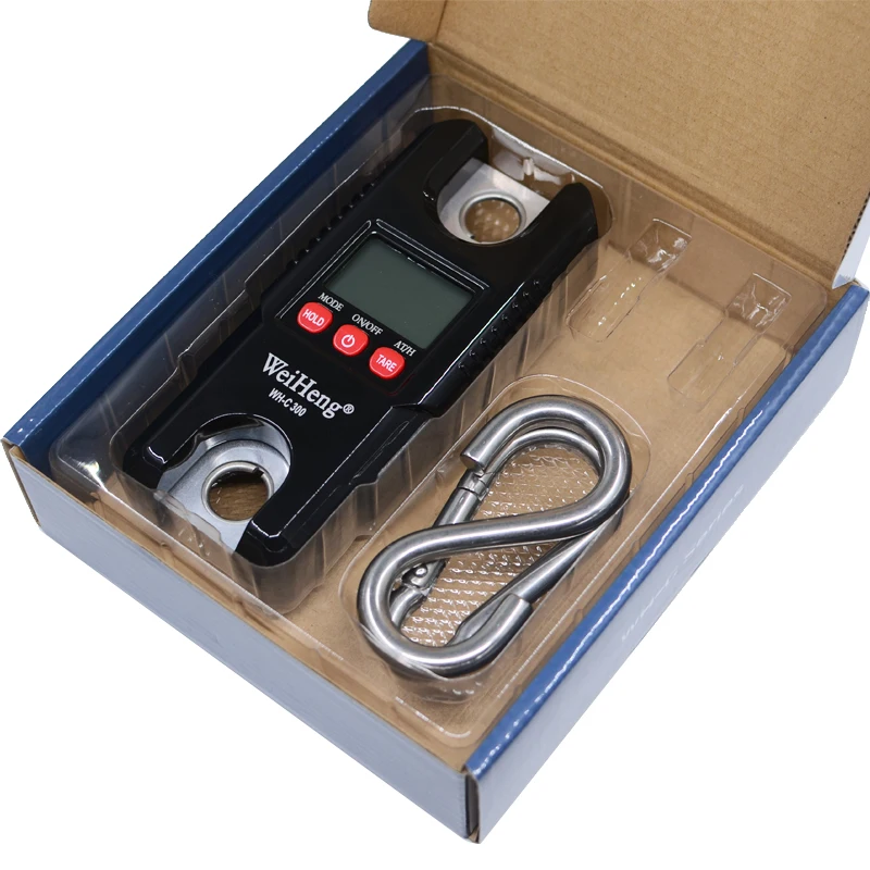 300kg 660lbs Hanging Crane Scale High Precision Heavy Duty Weighting Hook Electronic LCD | Инструменты