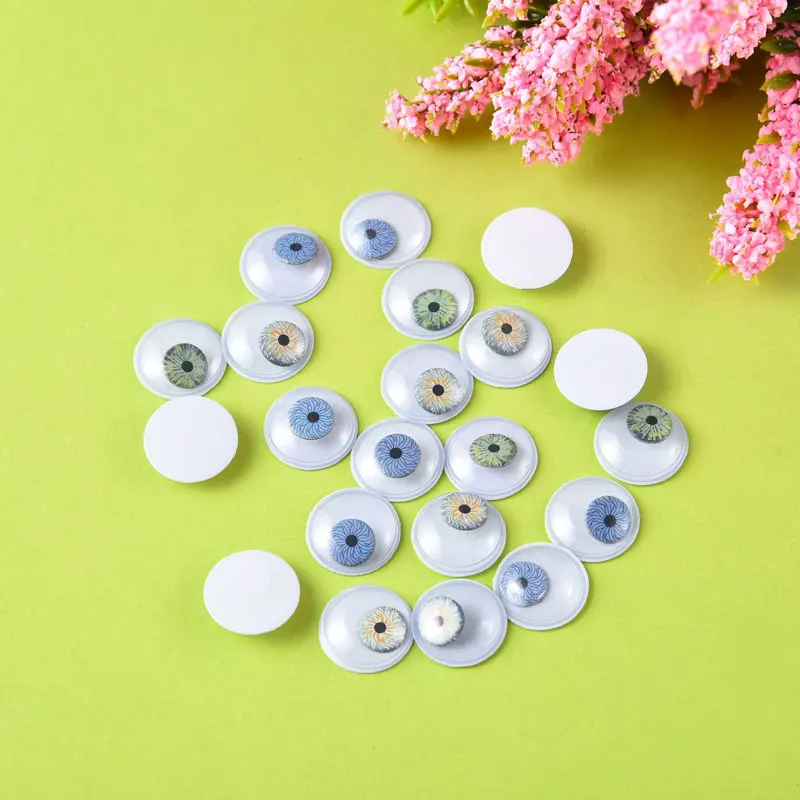 18mm 100 шт./лот 18/15 миллиметровый Клей-на игрушечных машинках для одежды куклы хорошего качества Запчасти Пластик волнистые шатается игрушечные глаза для скрапбукинга "сделай сам" ремесла домашнего декора аксессуары LX356 - Цвет: 18mm