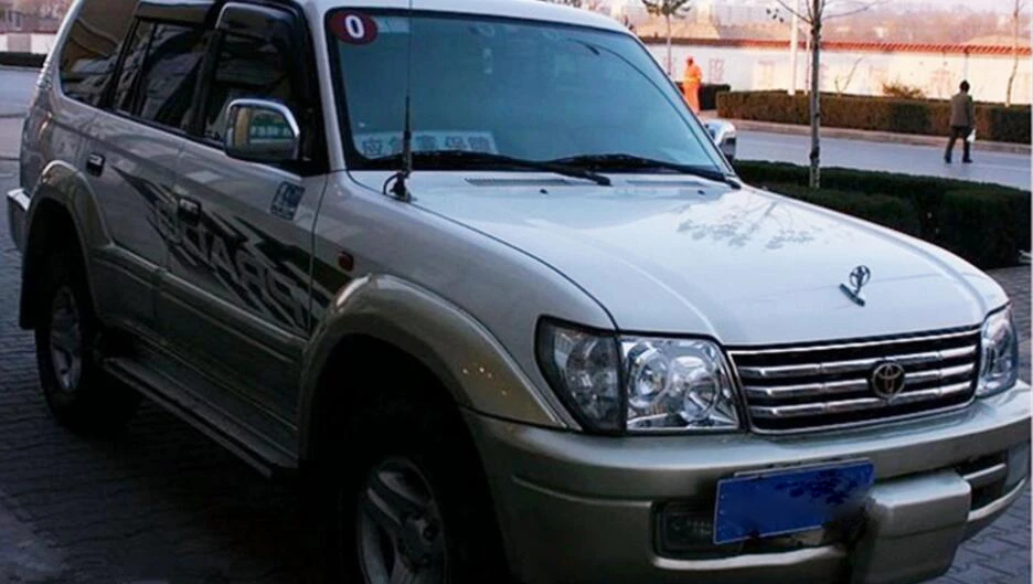 Черный/серебристый один комплект Cruiser FJ90 LC90 FJ90 Prado 3400/2700 1998-2002 фары лампы ангельские глазки автомобильные аксессуары