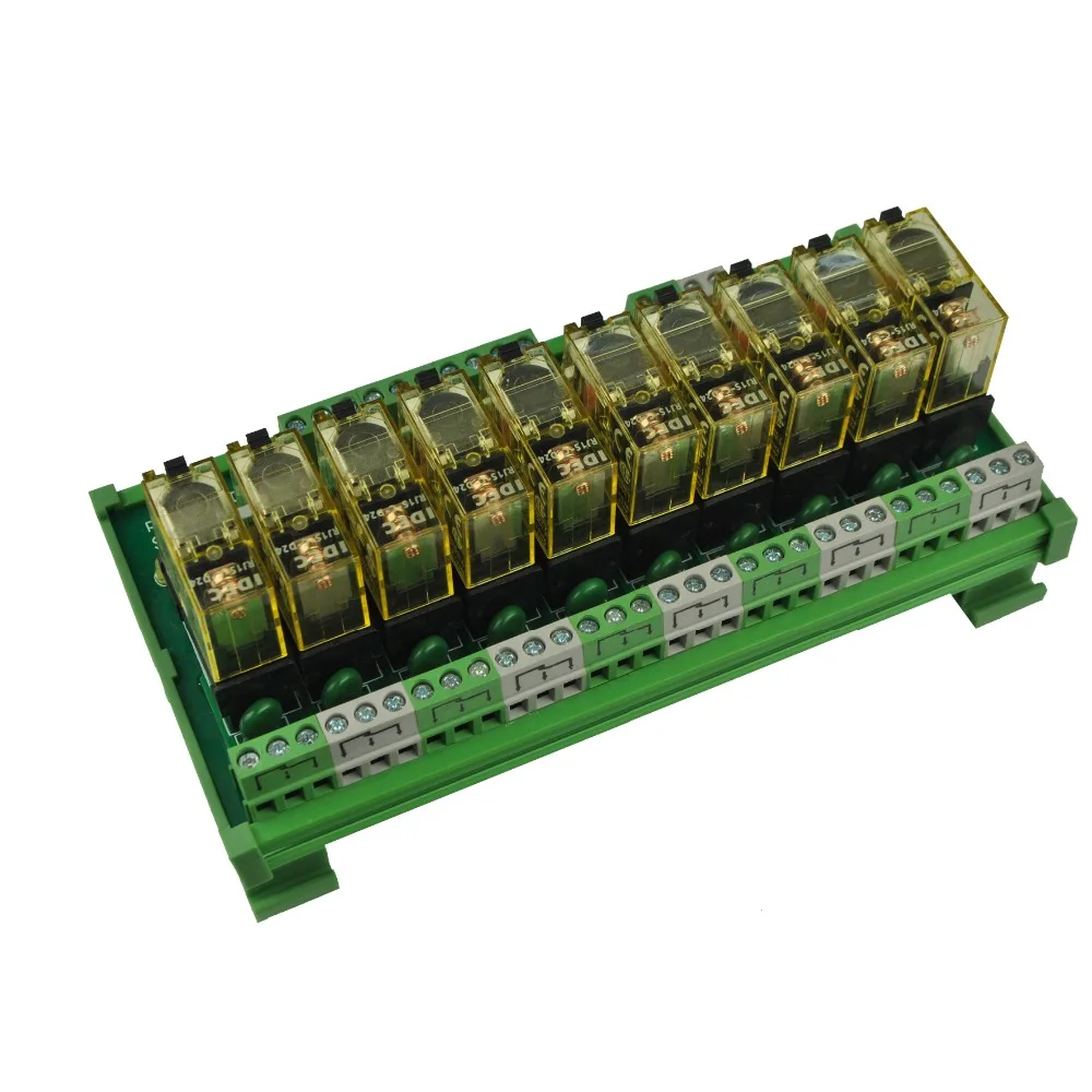 10 каналов 1 SPDT DIN Rail Mount IDEC RJ1S интерфейсы релейный модуль|interface relay|din mounting railrelay interface