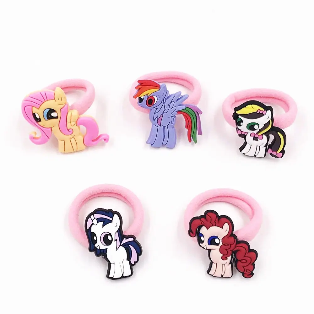 1 шт. милые детские Мультяшные резинки для волос Моя маленькая лошадка эластичные