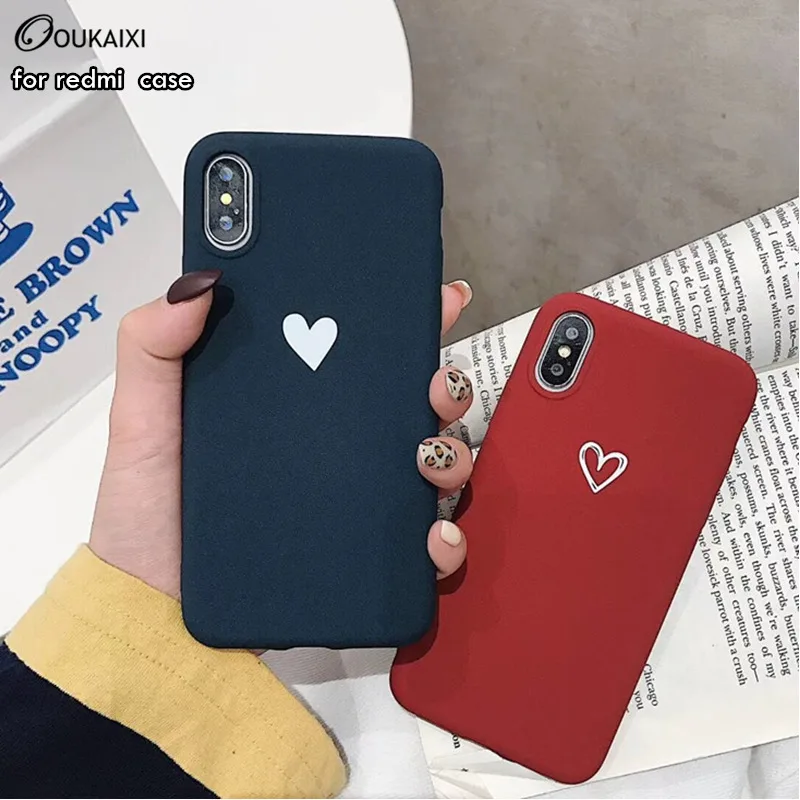 OUKAIXI Love Простой Стиль чехол для redmi 4A 4X 5plus 6Pro матовый падение телефон note5 note5a note4x 3s