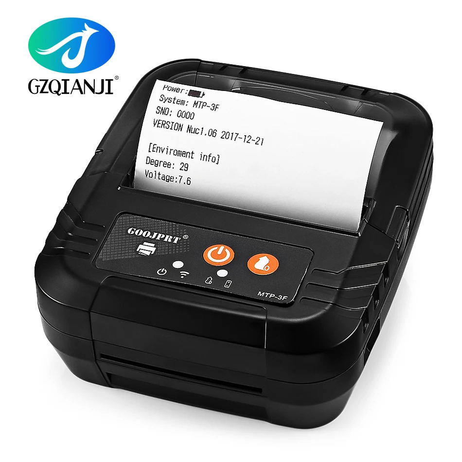 POS 80 мм Bluetooth термопринтер чеков мини портативный Android IOS Мобильный принтер