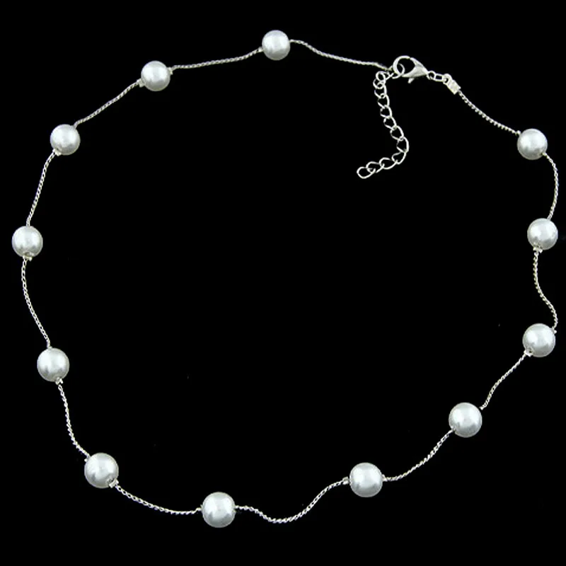 1 шт. классическое ожерелье из искусственного жемчуга свадебные украшения