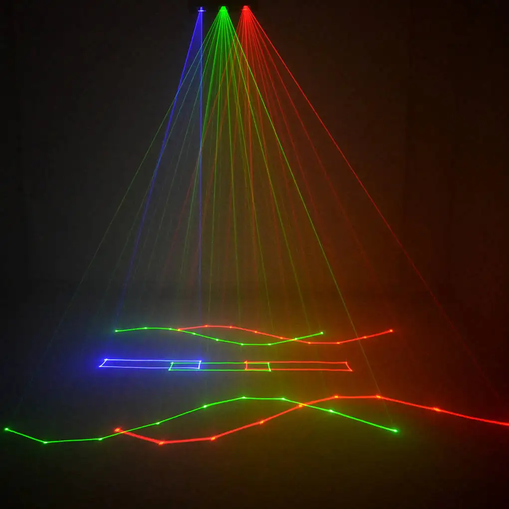 AUCD 500 МВт RGB полный Цвет луч Анимация сканирования лазерный проектор света PRO DMX DJ