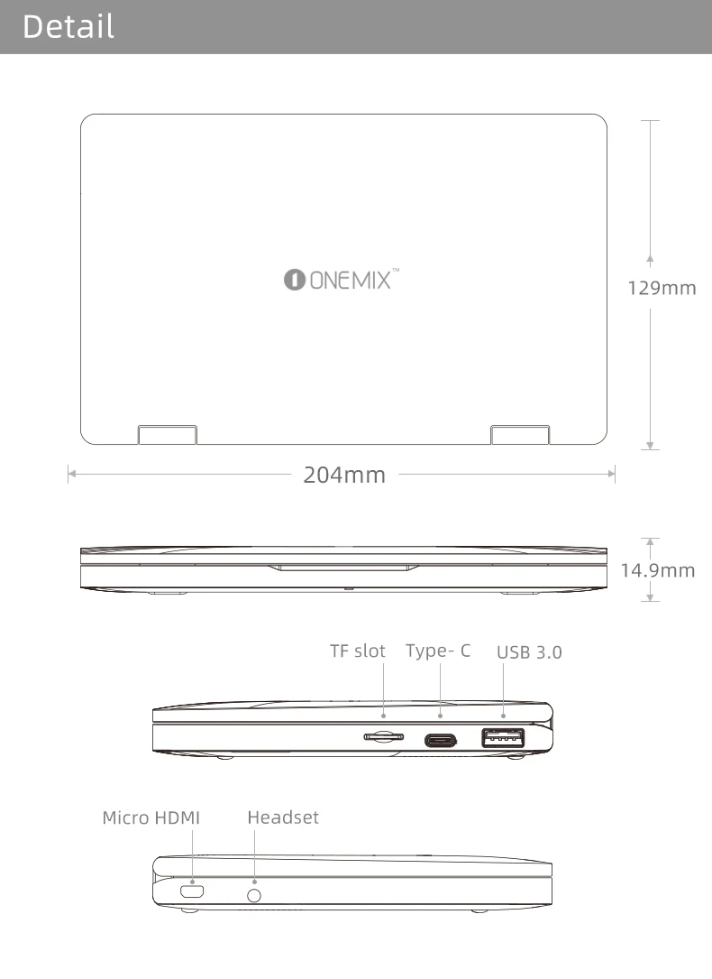 Один нетбук One Mix 3S ноутбук Йога карманный ноутбук M3-8100Y 16 ГБ 512 ГБ Win 10 Мини ноутбук с оригинальным стилусом