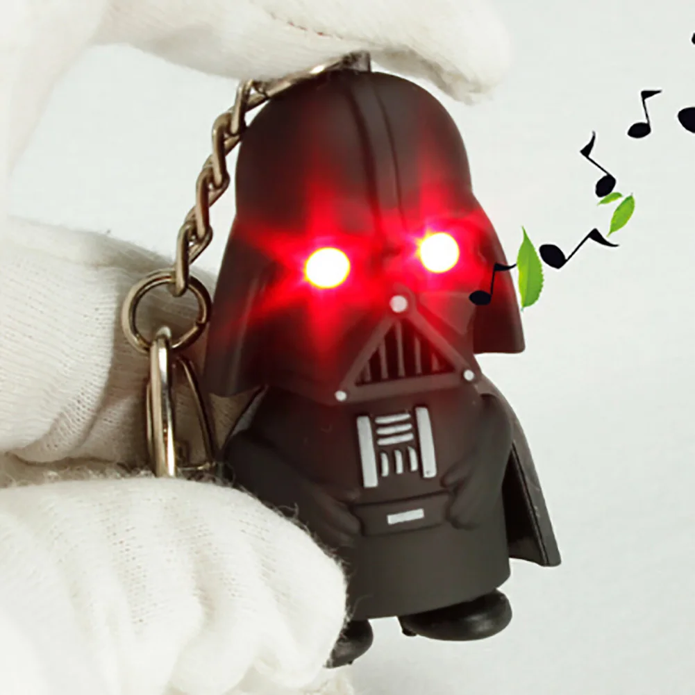 Новинка 2017 года черный рыцарь Дарт Вейдер Stormtrooper Mini свет со звуком ПВХ фигурку