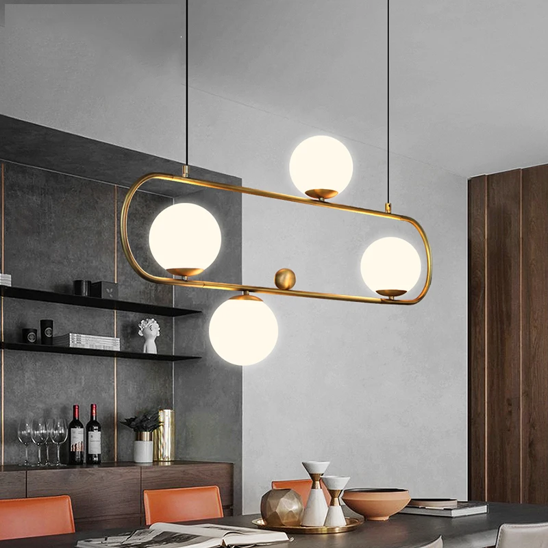 

Modern Pendant Ceiling Lamps LED Glass Ball Pendant Lights Pending Lighting Dining Living Room Bedroom Home Decor Hanging Light