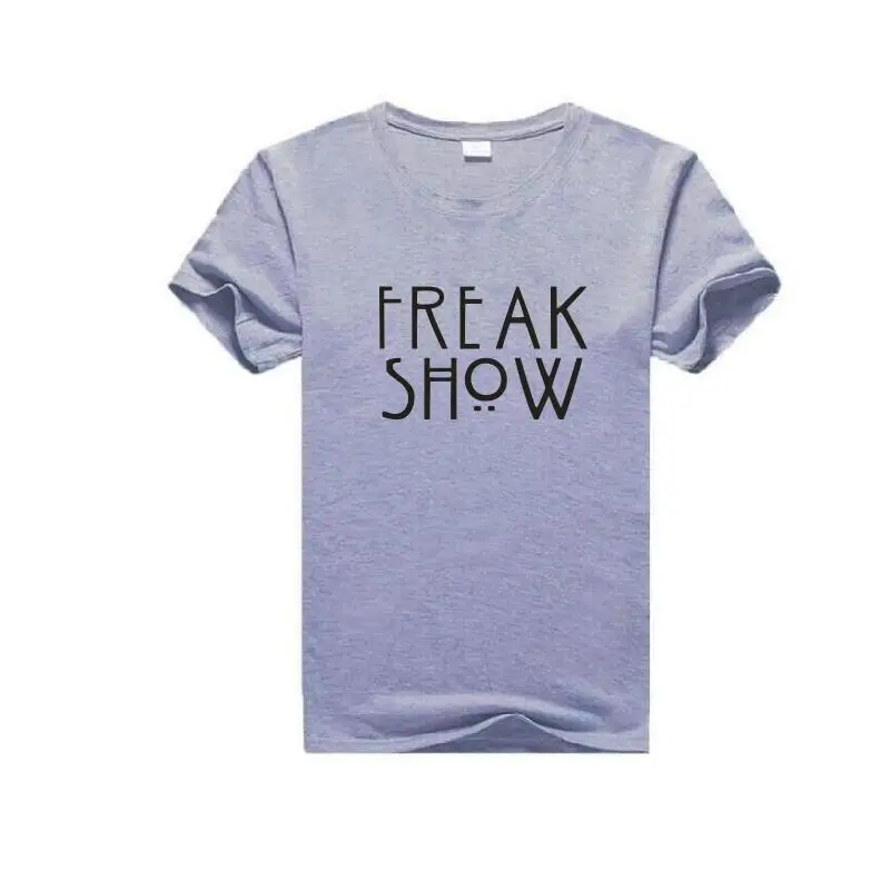 Модная забавная футболка FREAK SHOW Tumblr летняя новая хлопковая женская с коротким