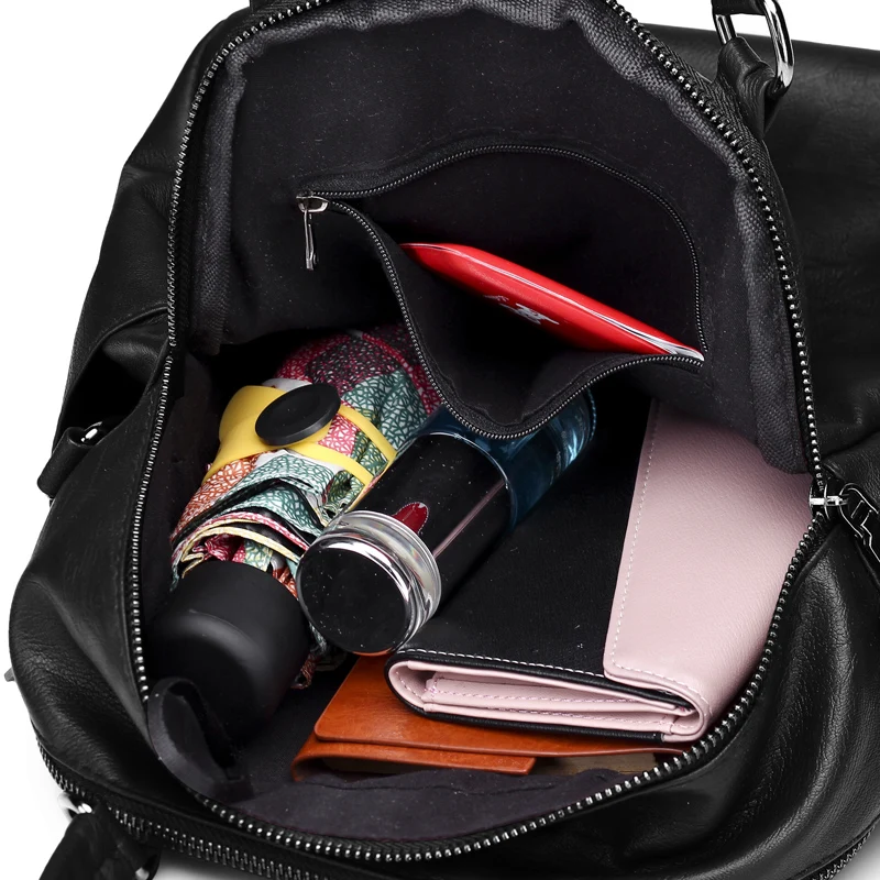 

2020 New Fashion Backpack women Bag Leather school bags Casual style Female Shoulder Bag For Teenage Girls Travel Back Pack