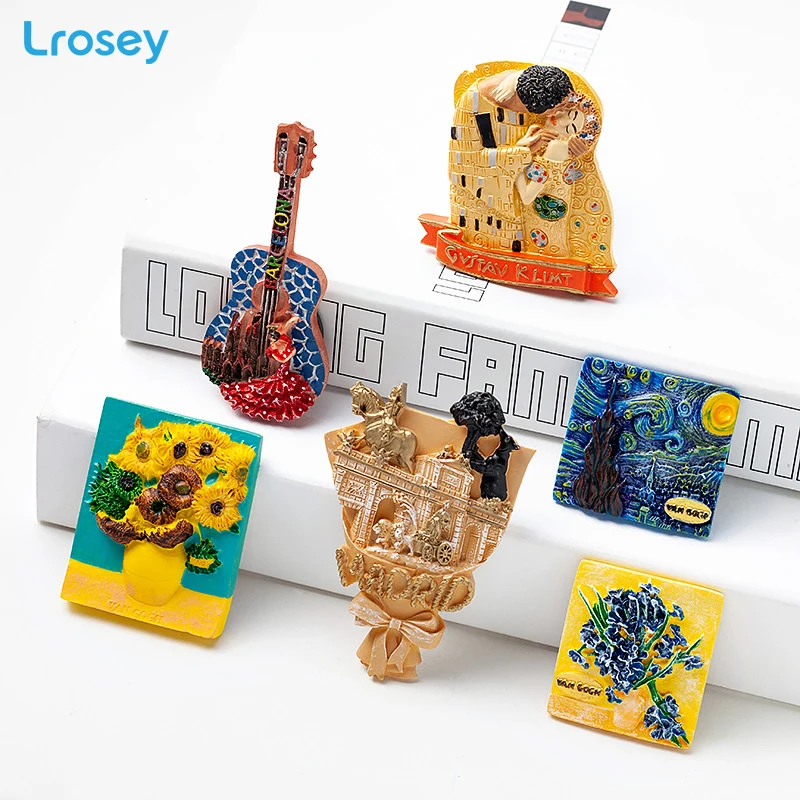 Европейский дорожный Магнитный сувенир на холодильник букет подсолнухов ирисей