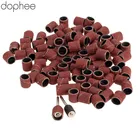 Набор насадок dophee для обработки ногтей, зернистость 80 # + 2 шлифовальных ленты 100 мм, 3,17 шт.