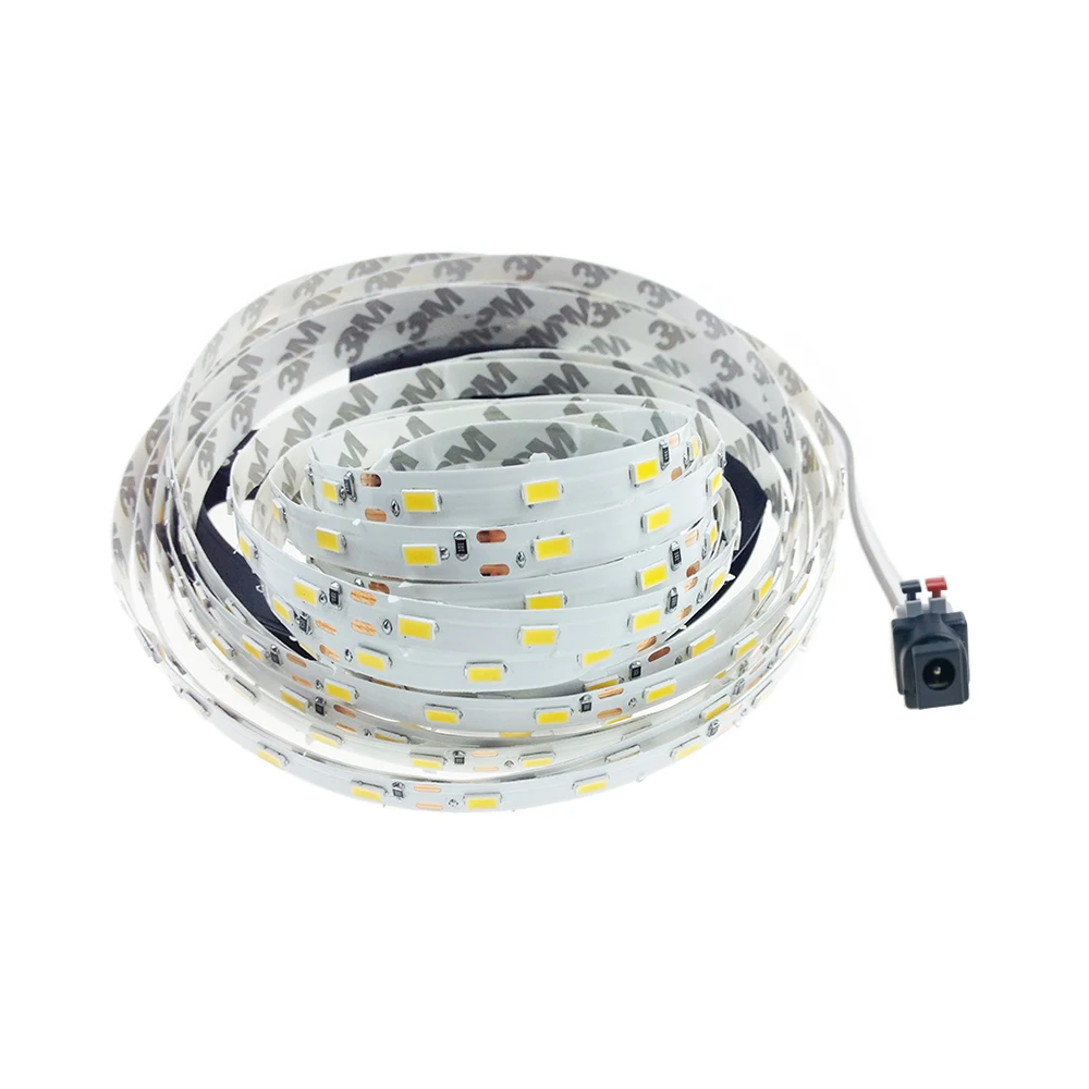 500 см 5630 5730 Светодиодная лента с DC conector Легкая установка гибкий свет SMD чип 60led/m