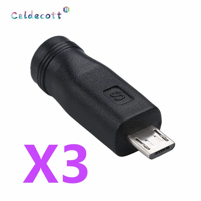 Caldecott 3 шт. 5 5*2 1 мини USB микро штекер постоянного тока адаптер питания Мама папа