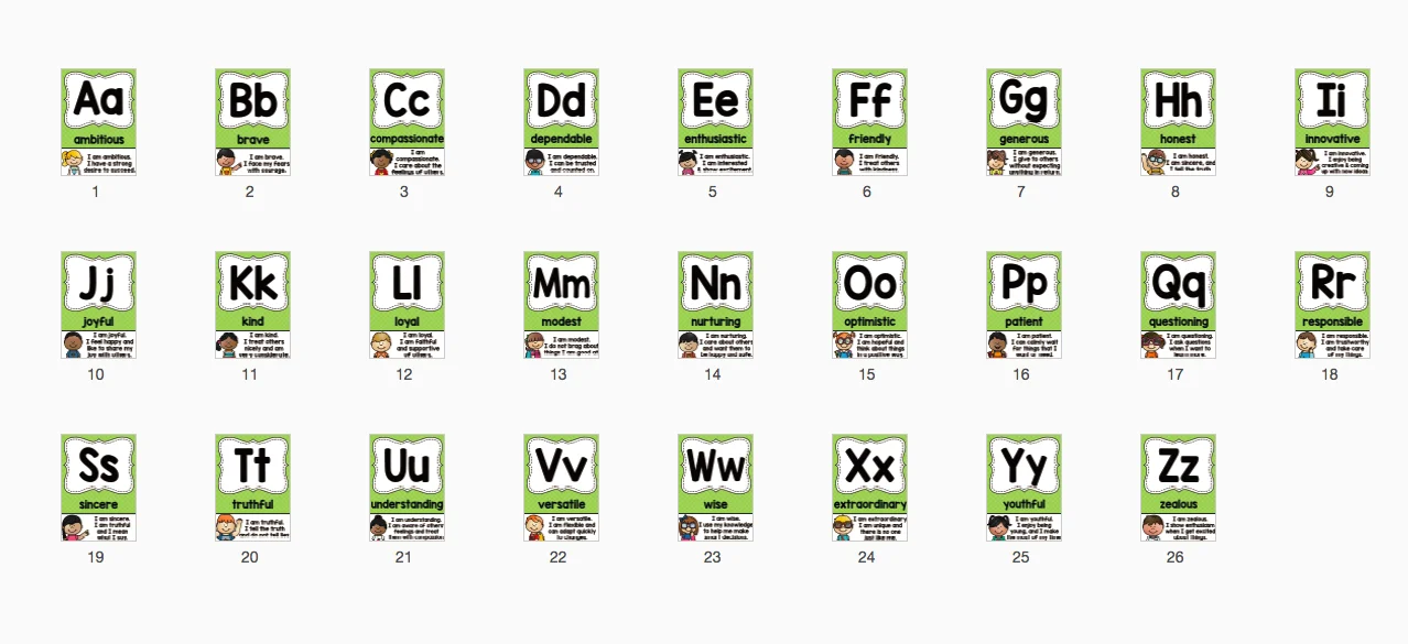 

English Alphabet Card Kindergarten Classroom Poster A4 Big Card Early Development Educational Cognitive Card