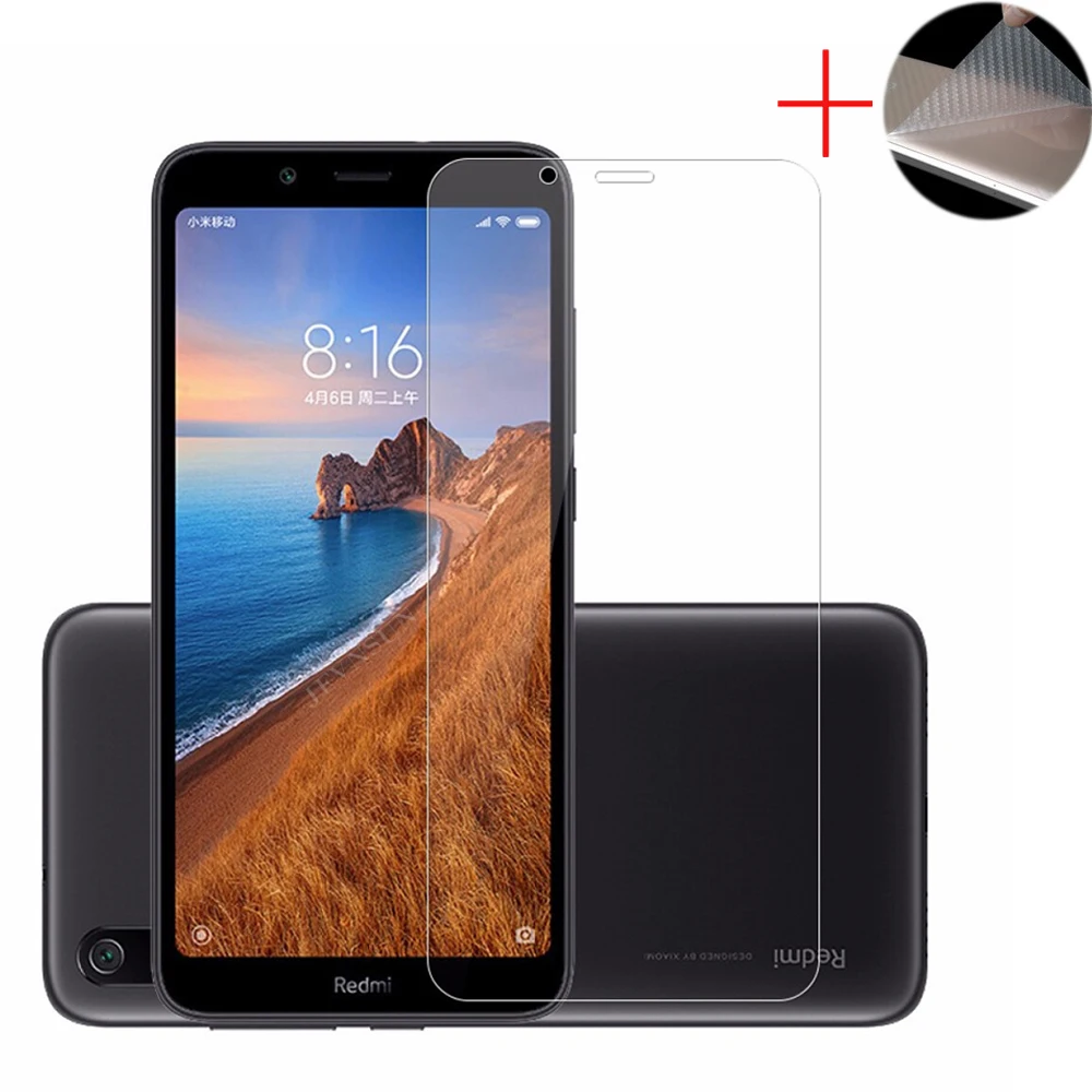 Чехол накладка для Redmi 7A закаленное стекло 5 45 &quotГлобальная версия защита экрана