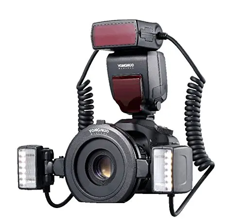 YONGNUO YN 24EX Макро Вспышка Speedlite макро Твин Lite ttl вспышка для Canon Крупным планом