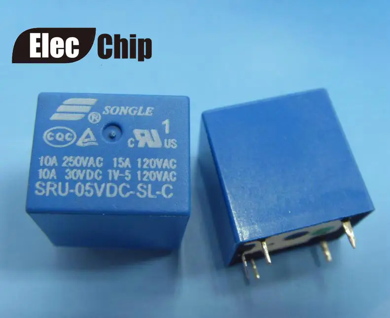5 шт. реле питания SRU-05VDC-SL-C SRU-12VDC-SL-C 5В 12В 24В T70 10A 5PIN | Обустройство дома