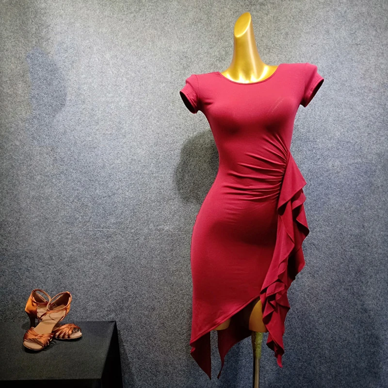 Одежда для латинских танцев девочек 2020 женские Летний костюм платье Flamengo