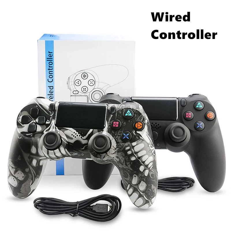 Проводной USB геймпад для контроллера Sony PS4 Pro удаленный джойстик с двойным