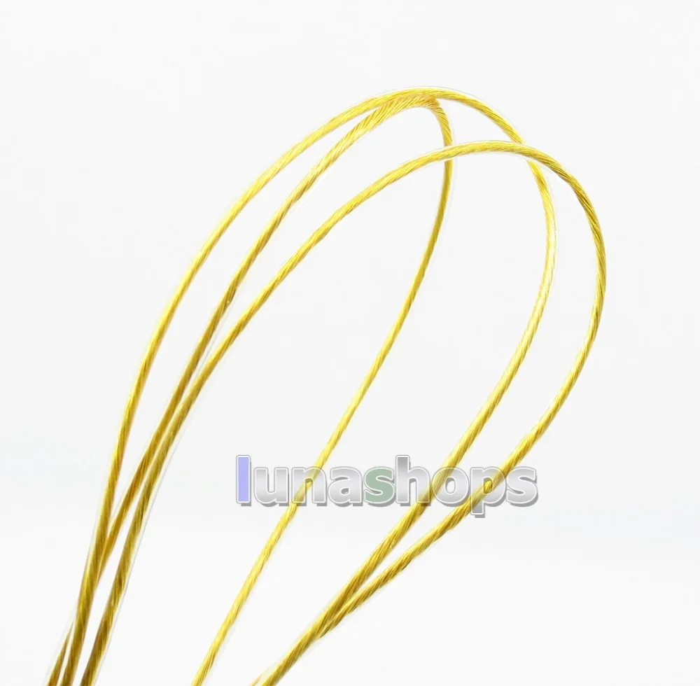 LN005737 30 м Acrolink OCC посеребренный + Позолоченный 24AWG 19*0 1 мм PUR OD DIY кабель для наушников
