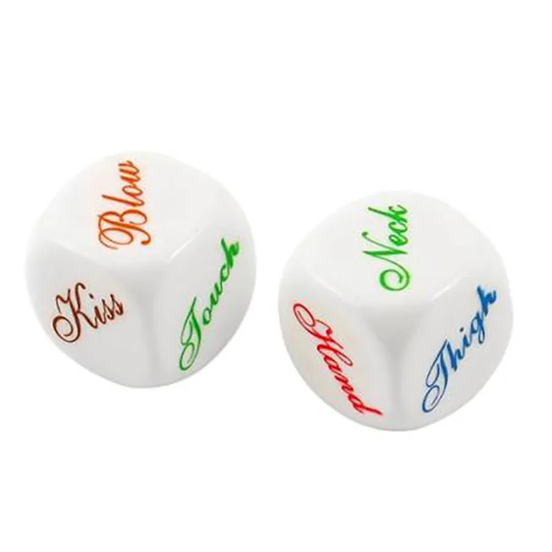 10PCS,Sexy Dice Top Quality Acrylic 2.5cm White Dice Entertainment Toy Gambling Dice 6 Sides With Free Shipping