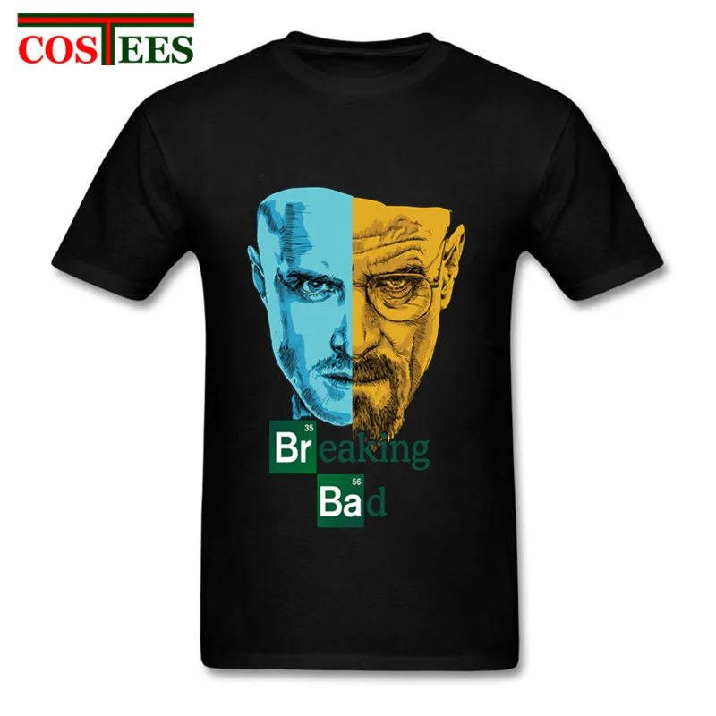 Camisetas Футболка &quotХАЙЗЕНБЕРГ&quot Новая мода Heisenberg мужская Breaking Bad Cool Мужская