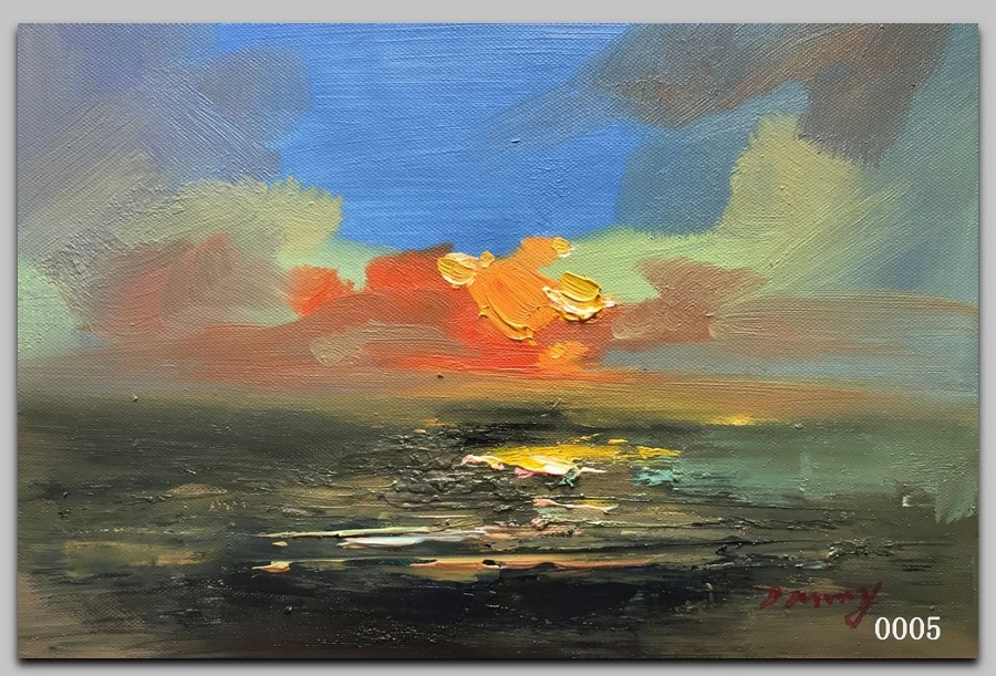 Картина маслом пейзаж Ручная роспись холст абстрактная дешевая Настенная