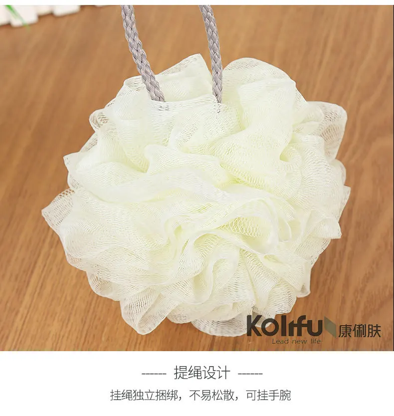 Kolifu, 1 шт., Мочалка для душа, сетка для чистки тела, Нейлоновая губка, богатые пузыри, Мочалка для тела, Массажная Мочалка для душа KLF015