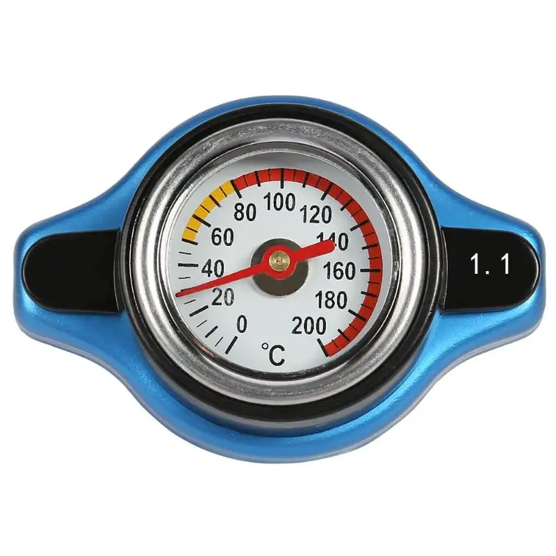 1.1 Большая головка 0.9Bar/1.1Bar/1.3Bar гоночный датчик температуры Автомобильный термометр крышка радиатора крышка температура воды метр - Цвет: 1.1