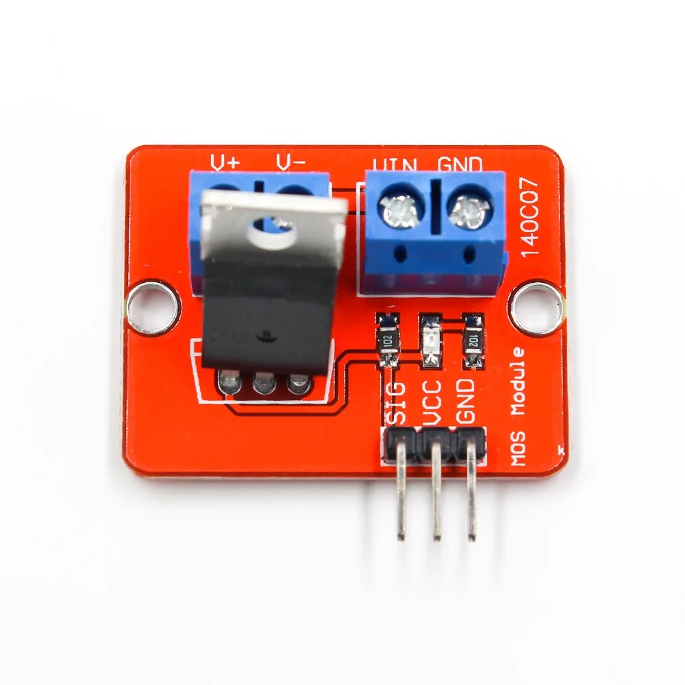 0 24 в топ Mosfet Кнопка IRF520 драйвер MOS модуль MCU ARM Raspberry pi|Интегральные схемы| |