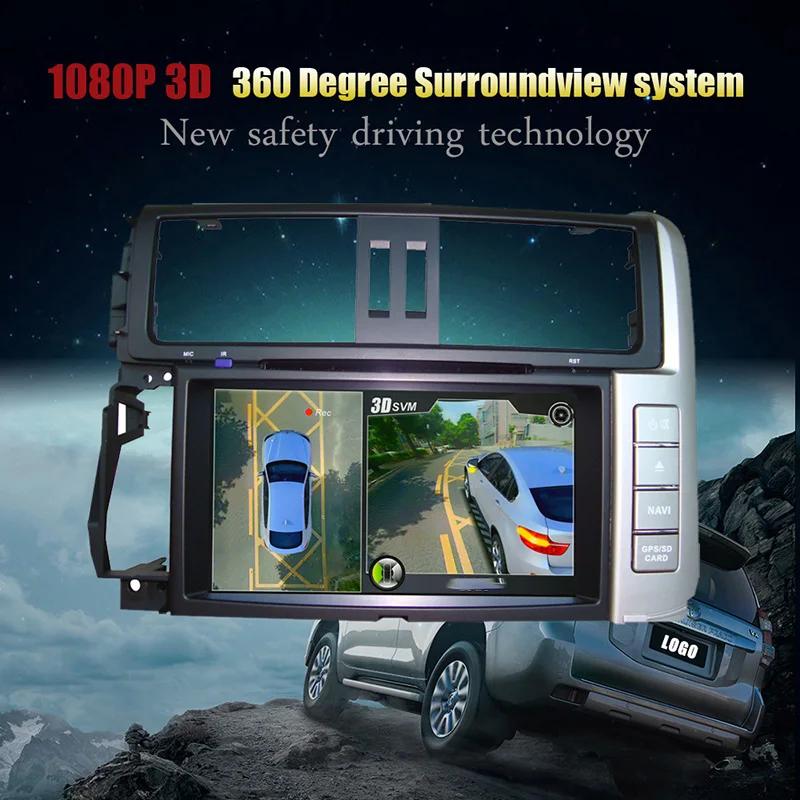 Автоматическая dvr камера HD 3D 360 панорамный обзор системы вождения поддержка