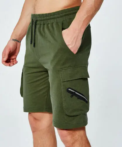 

High Quantity Plus Size Mens Cargo Shorts Elasticated Casual Cotton Workout Pockets Shorts M-2XL