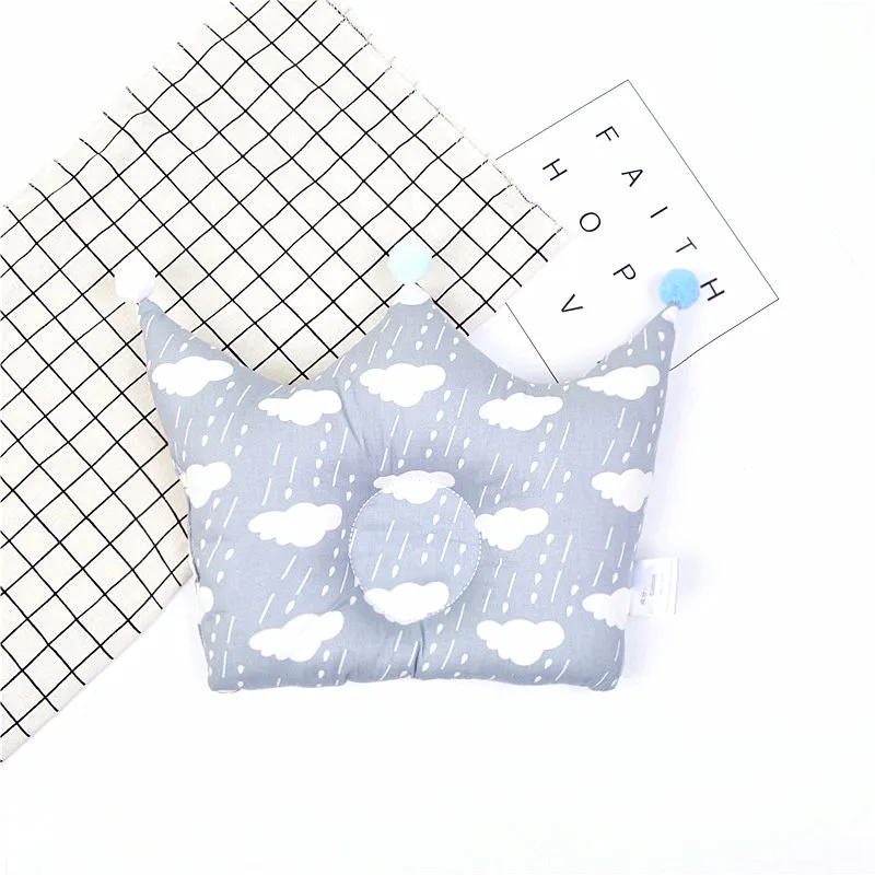 Baby Shaping Pillow Prevent Flat Head Infants Crown Dot Bedding Pillows Newborn Boy Girl Room Decoration Accessories 0-24 Months | Мать и