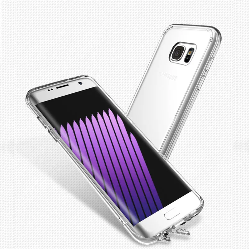 100 шт. прозрачные Гибридные Жесткие акриловые чехлы бамперы из мягкого ТПУ для