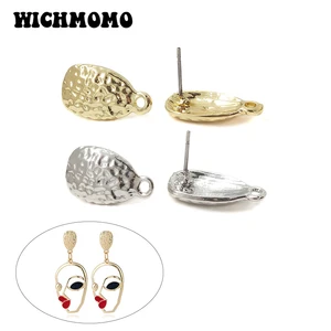 Основа для сережек, из цинкового сплава шт.упак., 18 х10 мм, под золото, в форме ананаса, ювелирные аксессуары  серёжки