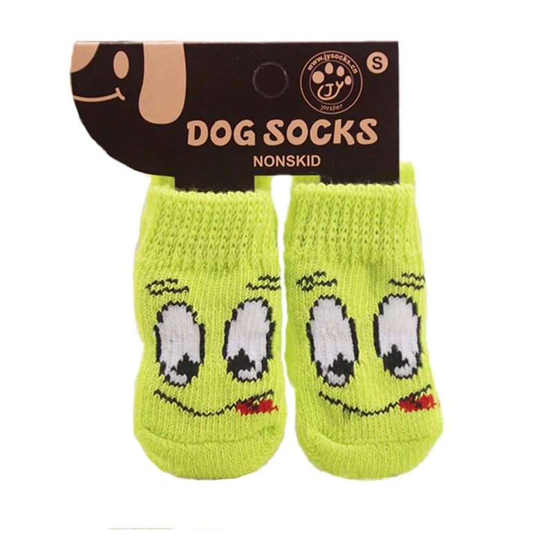 4 шт. Обувь для собак щенков Мягкие акриловые носки домашних животных милый