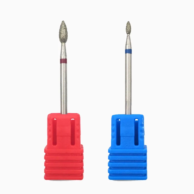 GD0307DAndGD0204D HYTOOS 2 шт. алмазные сверла для ногтей 3/3" роторные сверла для маникюра, фрезы для кутикулы, электрические сверла, аксессуары, фрезы для ногтей, инструменты - Цвет: GD0307DAndGD0204D